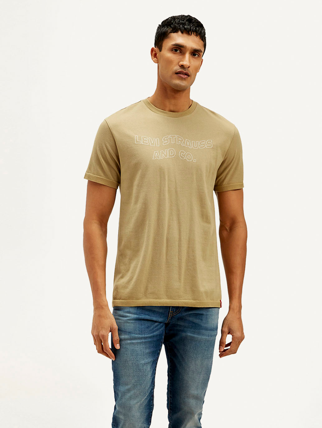 Men's Brand Logo Slim Fit T-shirt