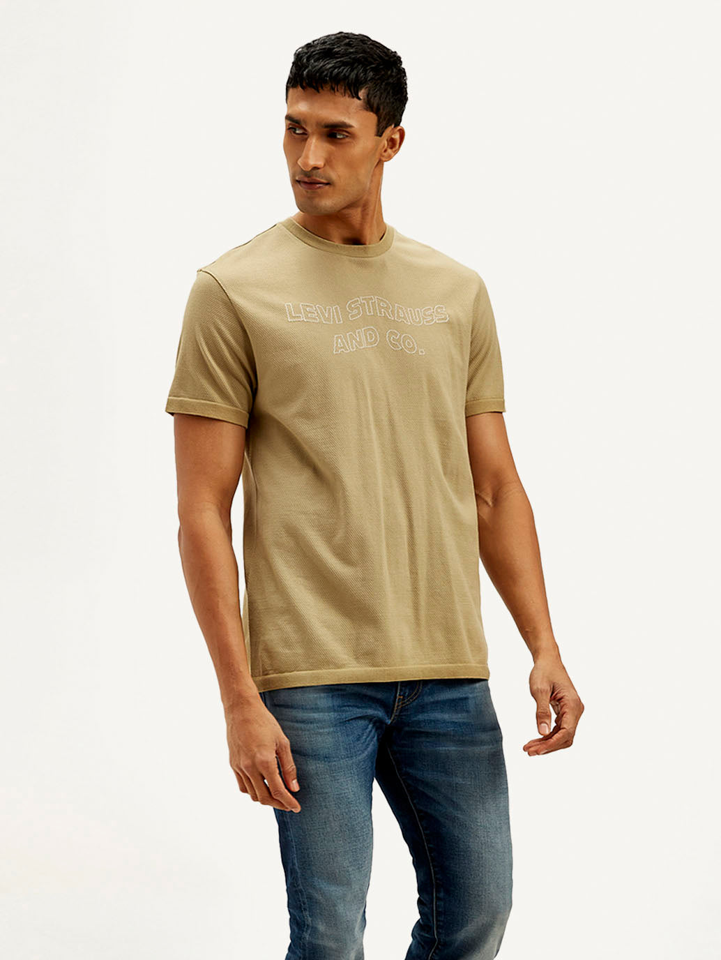 Men's Brand Logo Slim Fit T-shirt
