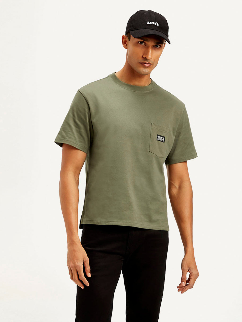 Men's Solid Crew Neck T-Shirt