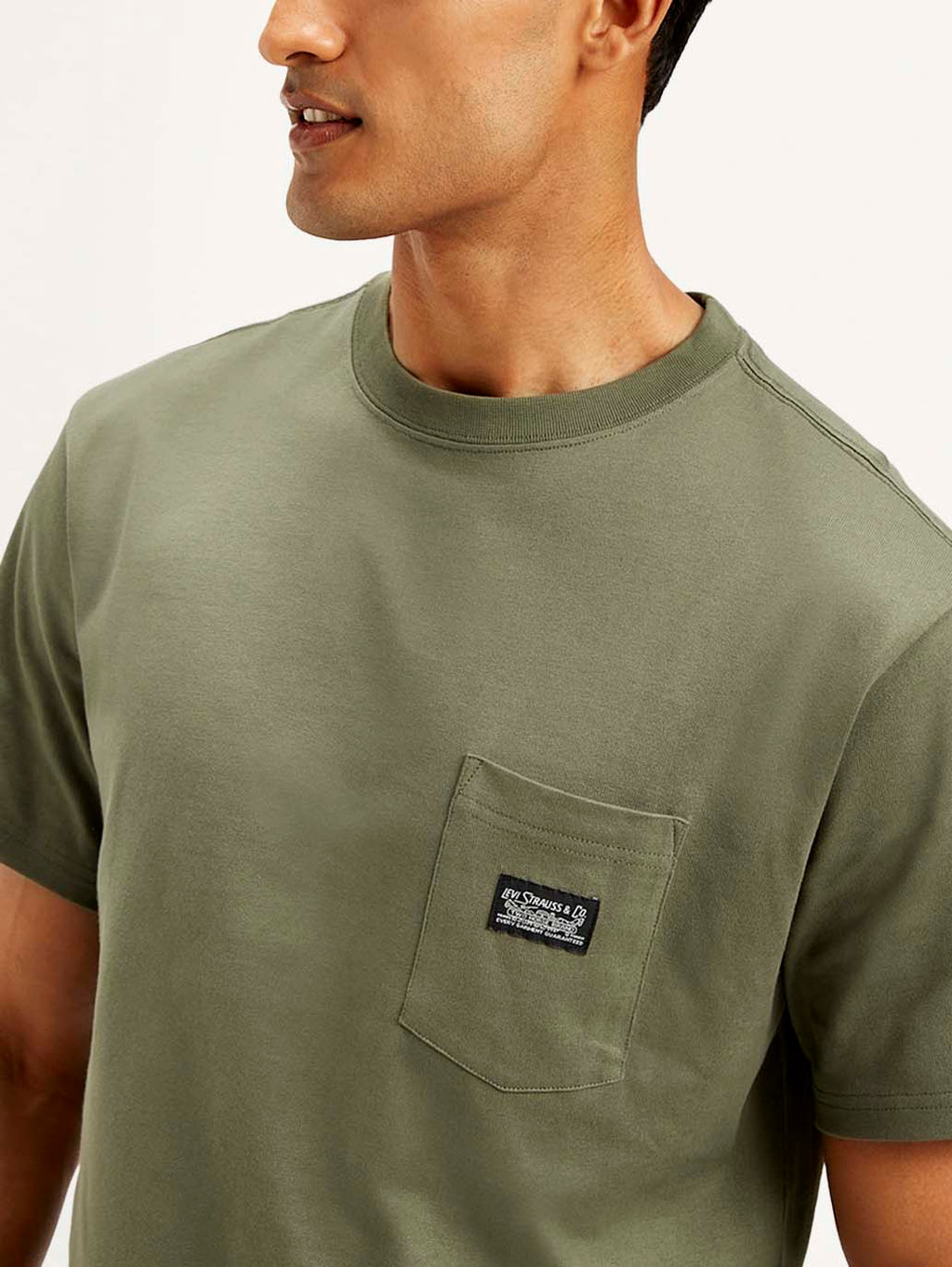 Men's Solid Crew Neck T-Shirt