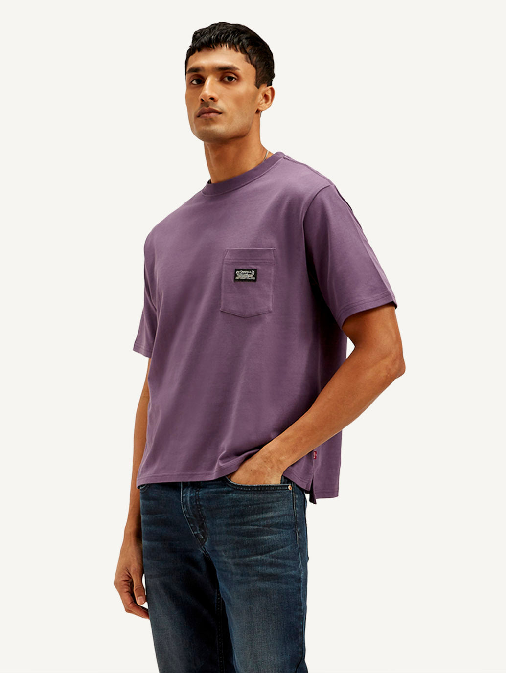 Men's Solid Crew Neck T-shirt