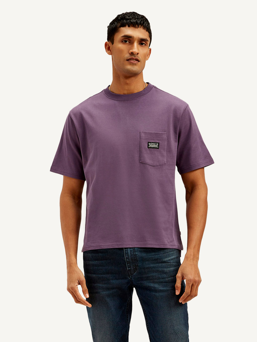 Men's Solid Crew Neck T-shirt