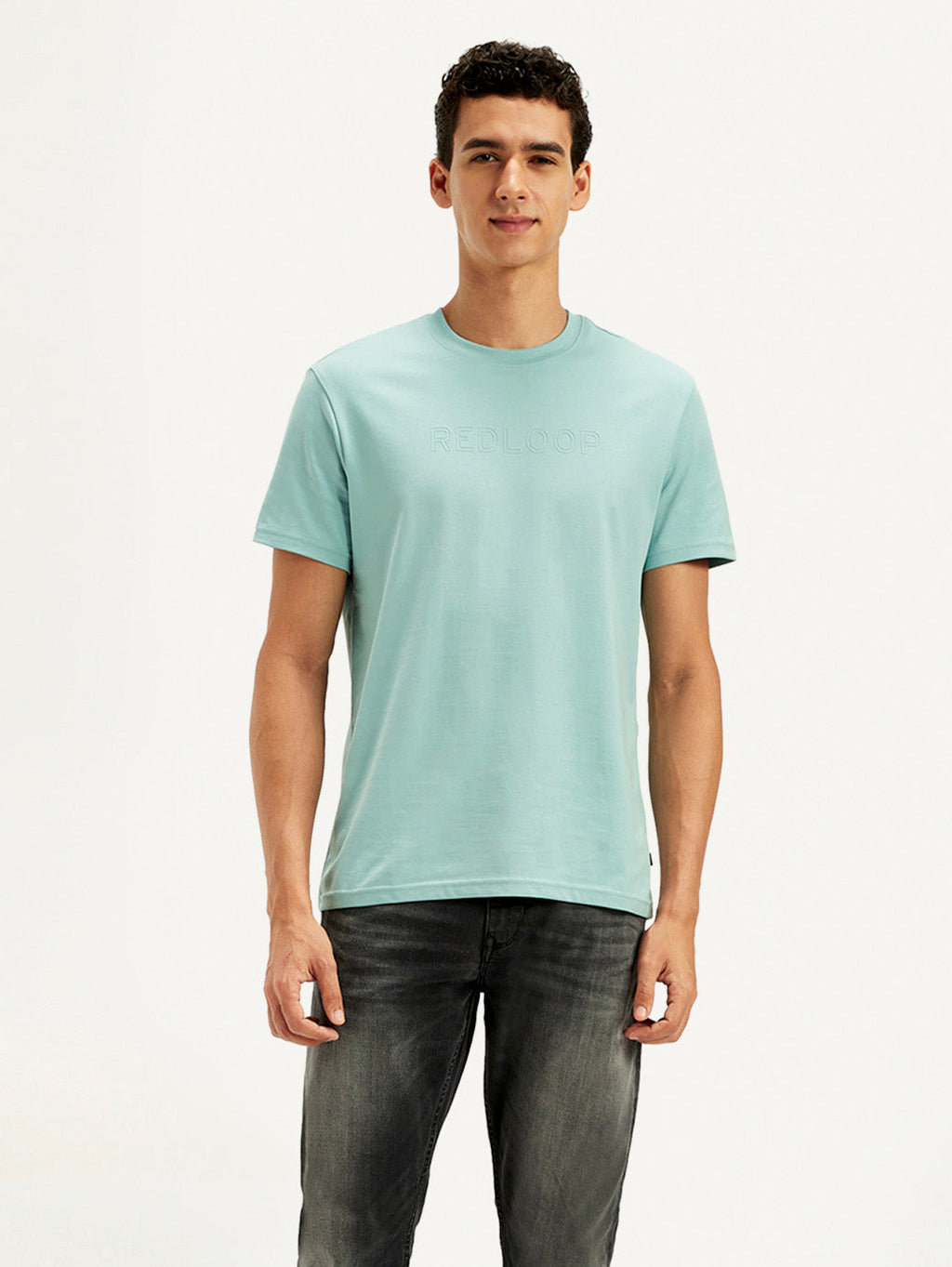 Men's Redloop Printed Slim Fit T-Shirt