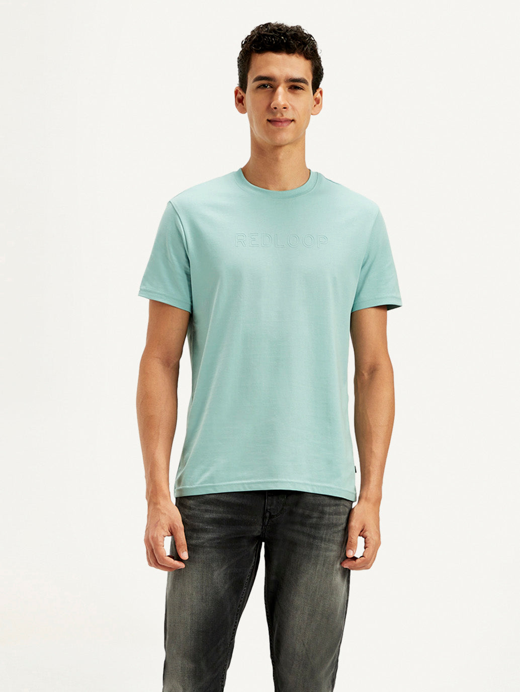 Men's Redloop Printed Slim Fit T-Shirt