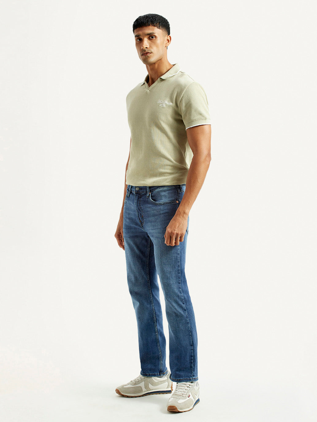 Men's 527 Blue Bootcut Fit Mid Rise Jeans