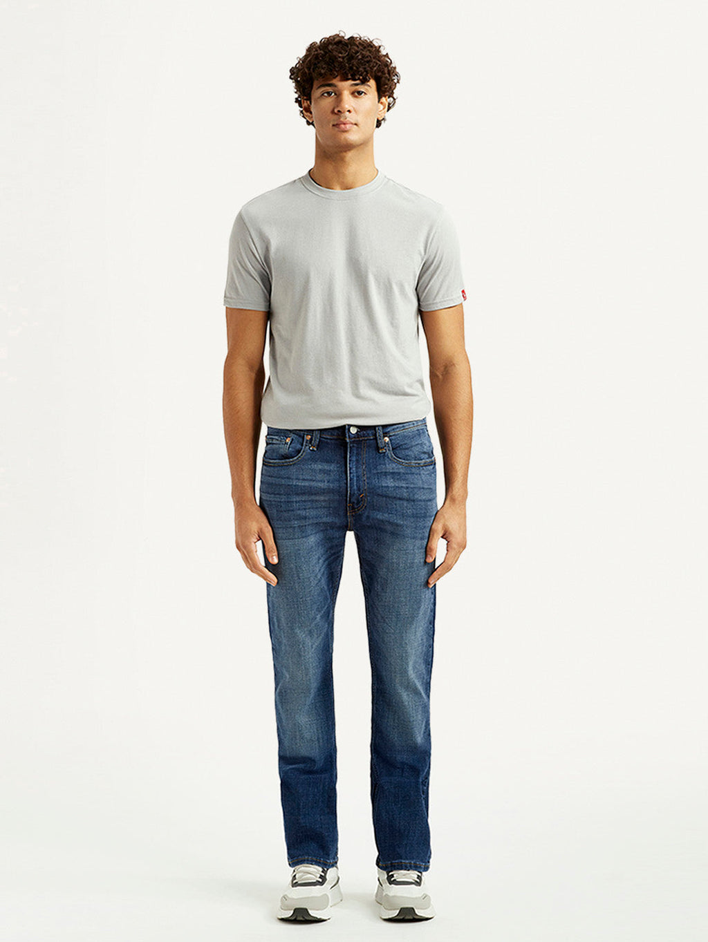 Men's 527 Blue Slim Bootcut Fit Mid Rise Jeans