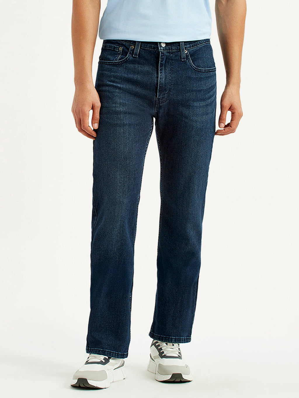 Men's 527 Dark Blue Slim Bootcut Fit Mid Rise Jeans