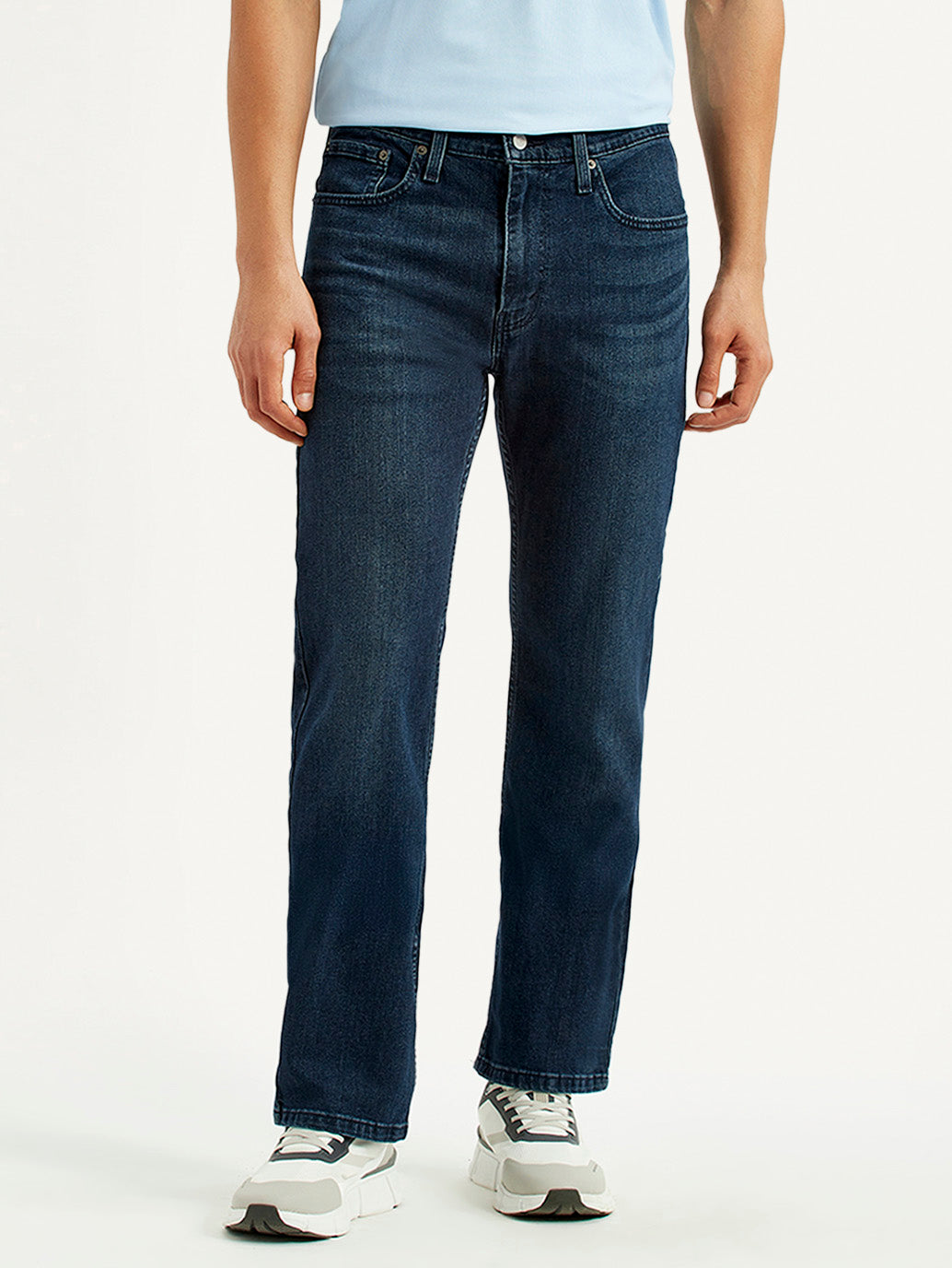 Men's 527 Dark Blue Slim Bootcut Fit Mid Rise Jeans