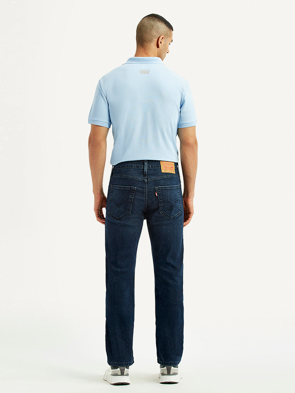 Men's 527 Dark Blue Slim Bootcut Fit Mid Rise Jeans