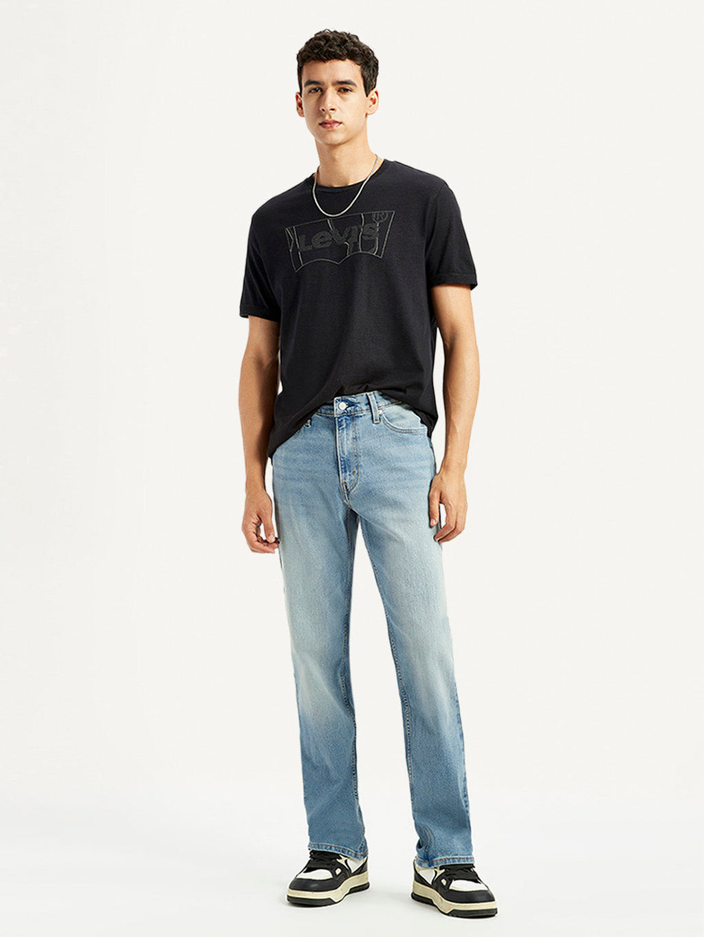 Men's 541 Light Blue Athletic Tapered Fit Mid Rise Jeans