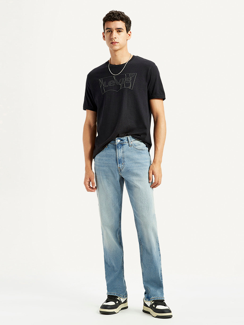 Men's 541 Light Blue Athletic Tapered Fit Mid Rise Jeans