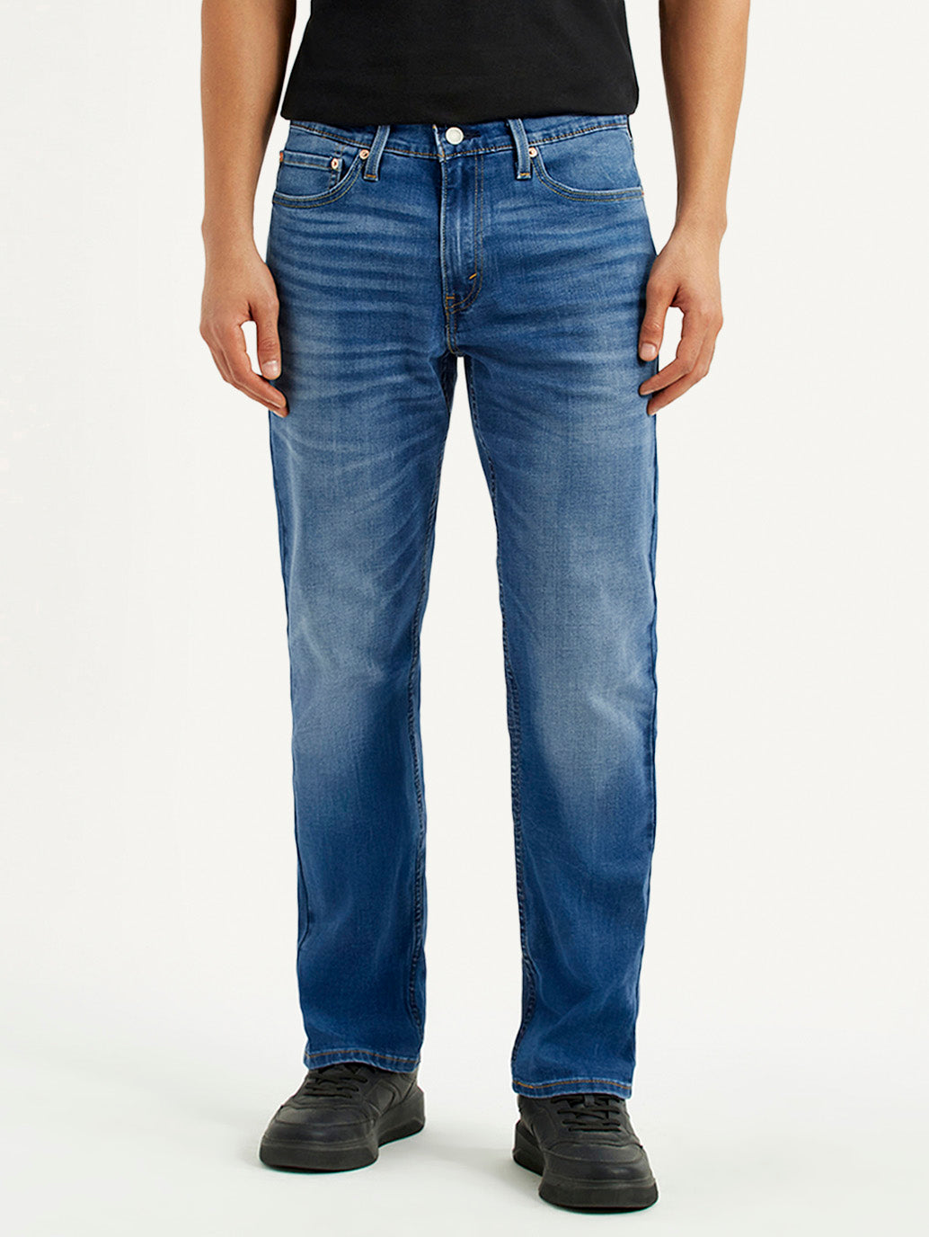 Men's 541 Blue Athletic Tapered Fit Mid Rise Jeans