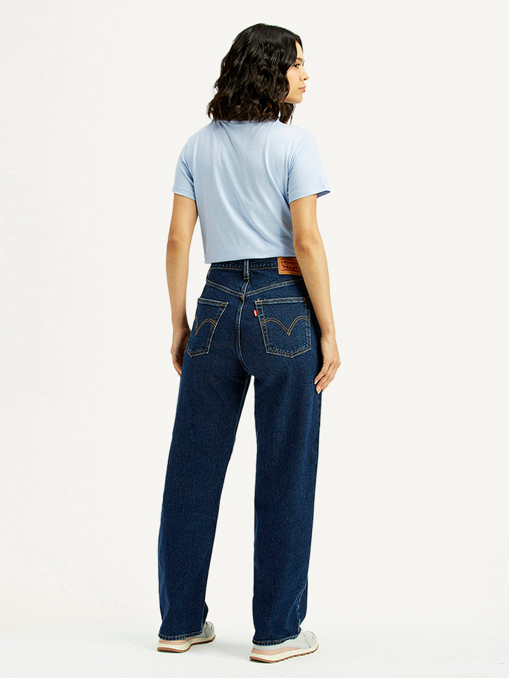 Women's Indigo Ribcage Straight Fit High Rise Jeans