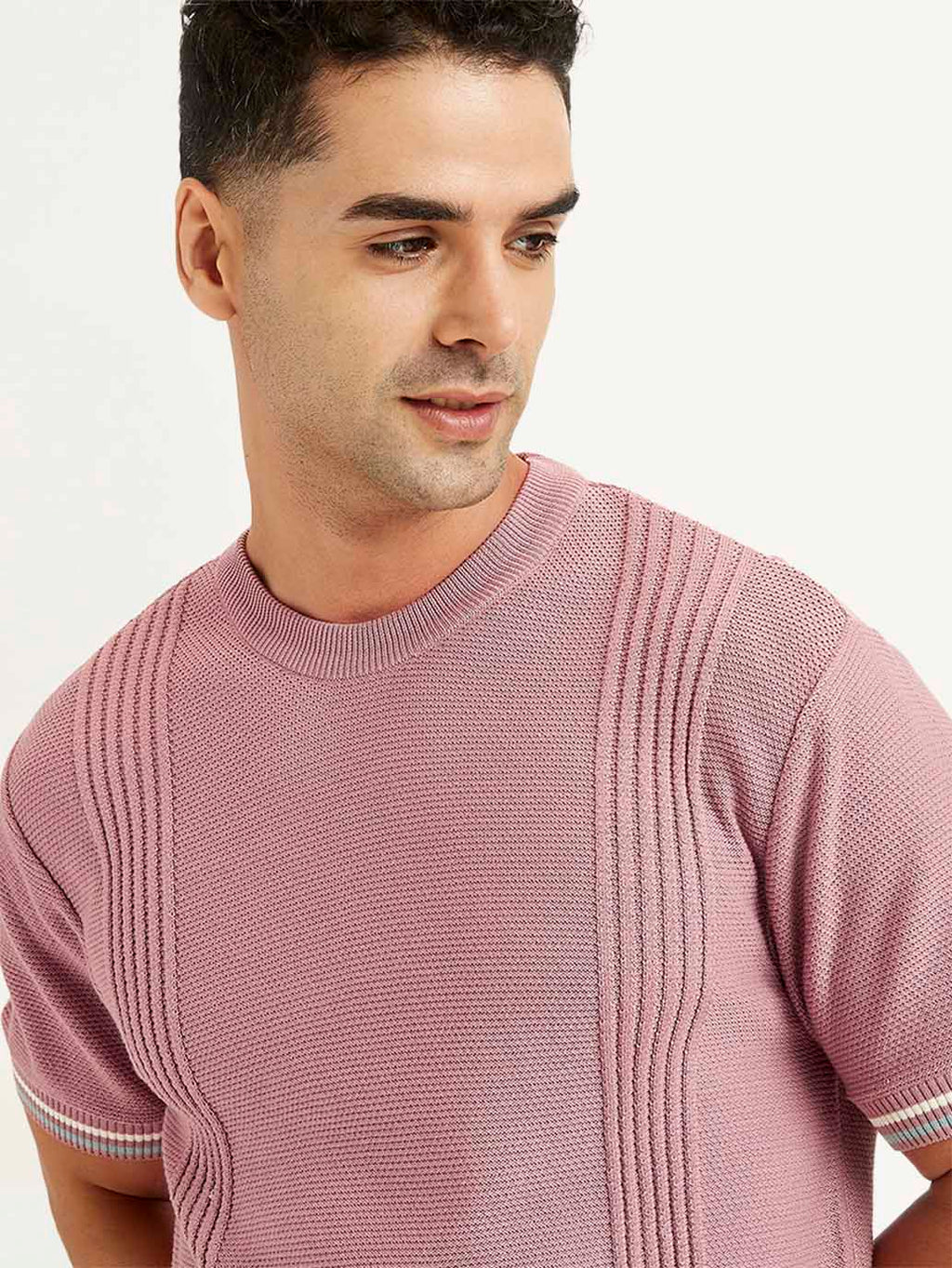 Men's Redloop Striped Slim Fit T-Shirt