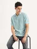 Men's Redloop Striped Slim Fit Polo T-shirt