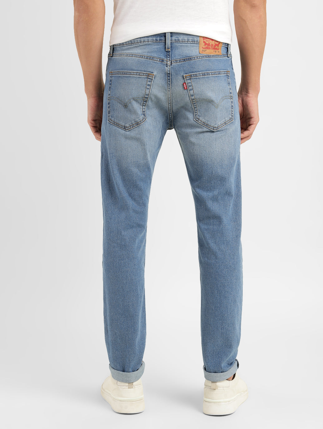 Men's 512 Blue Slim Tapered Fit Mid Rise Jeans