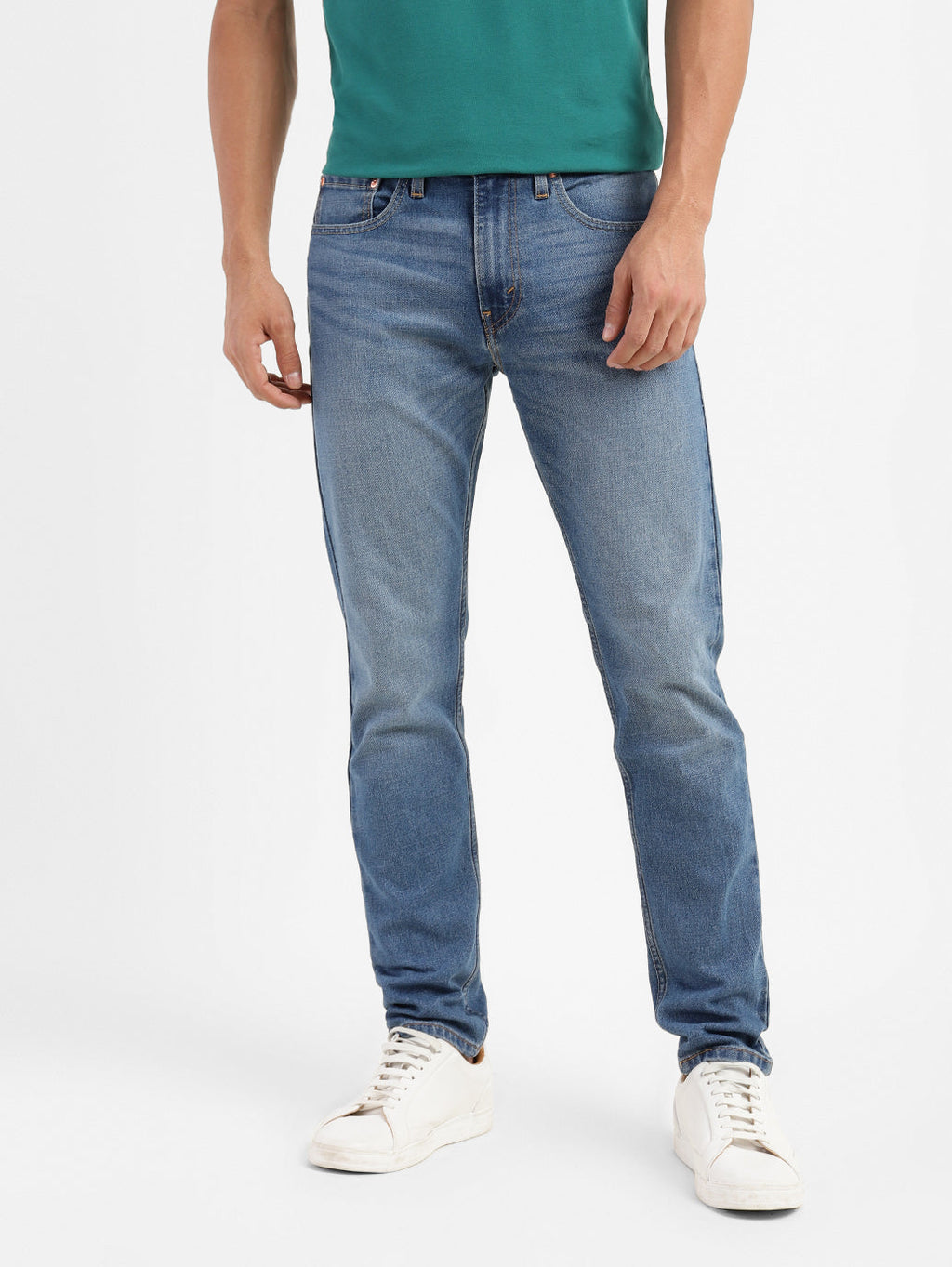 Men's 512 Blue Slim Tapered Fit Mid Rise Jeans