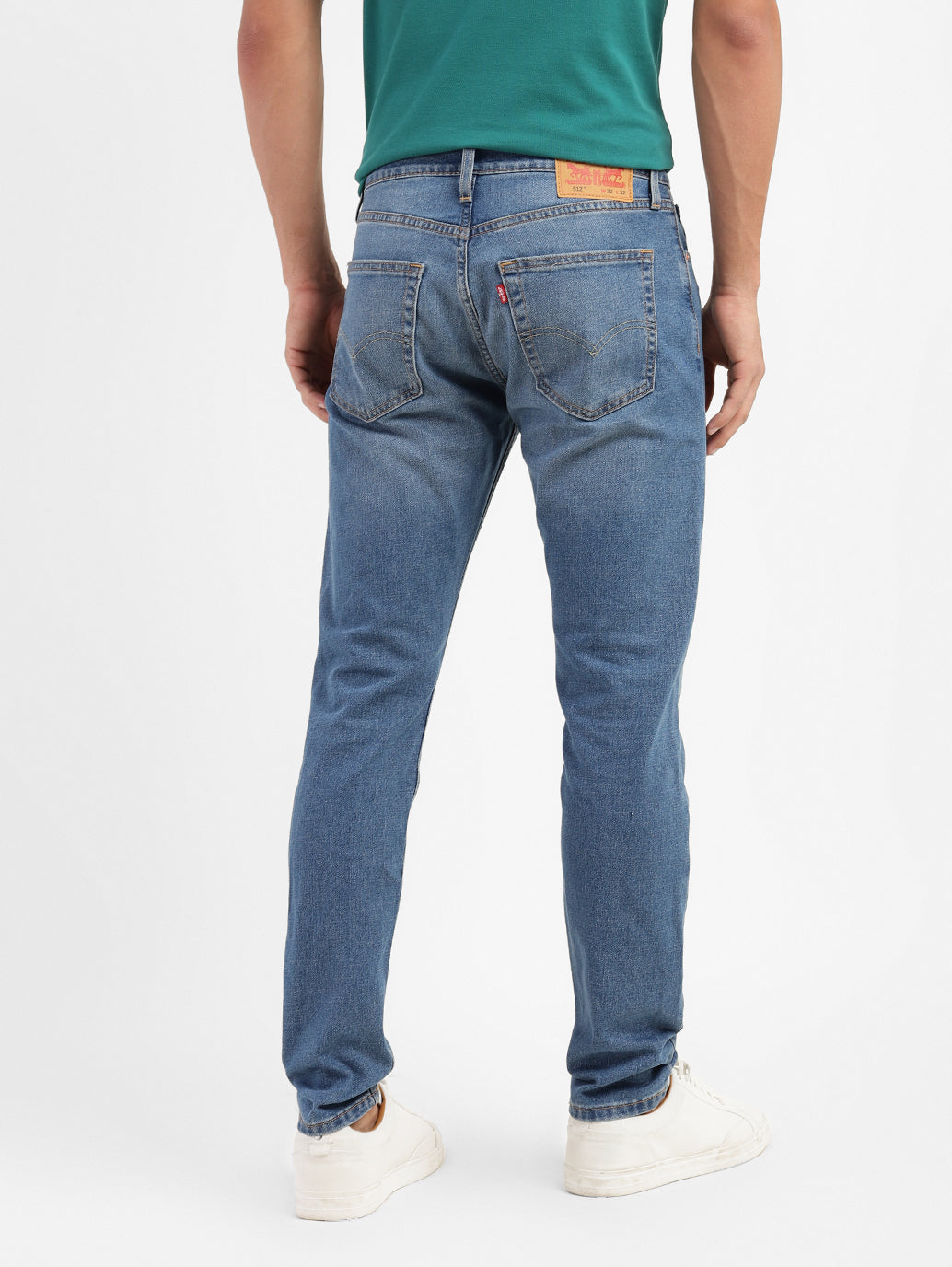 Men's 512 Blue Slim Tapered Fit Mid Rise Jeans
