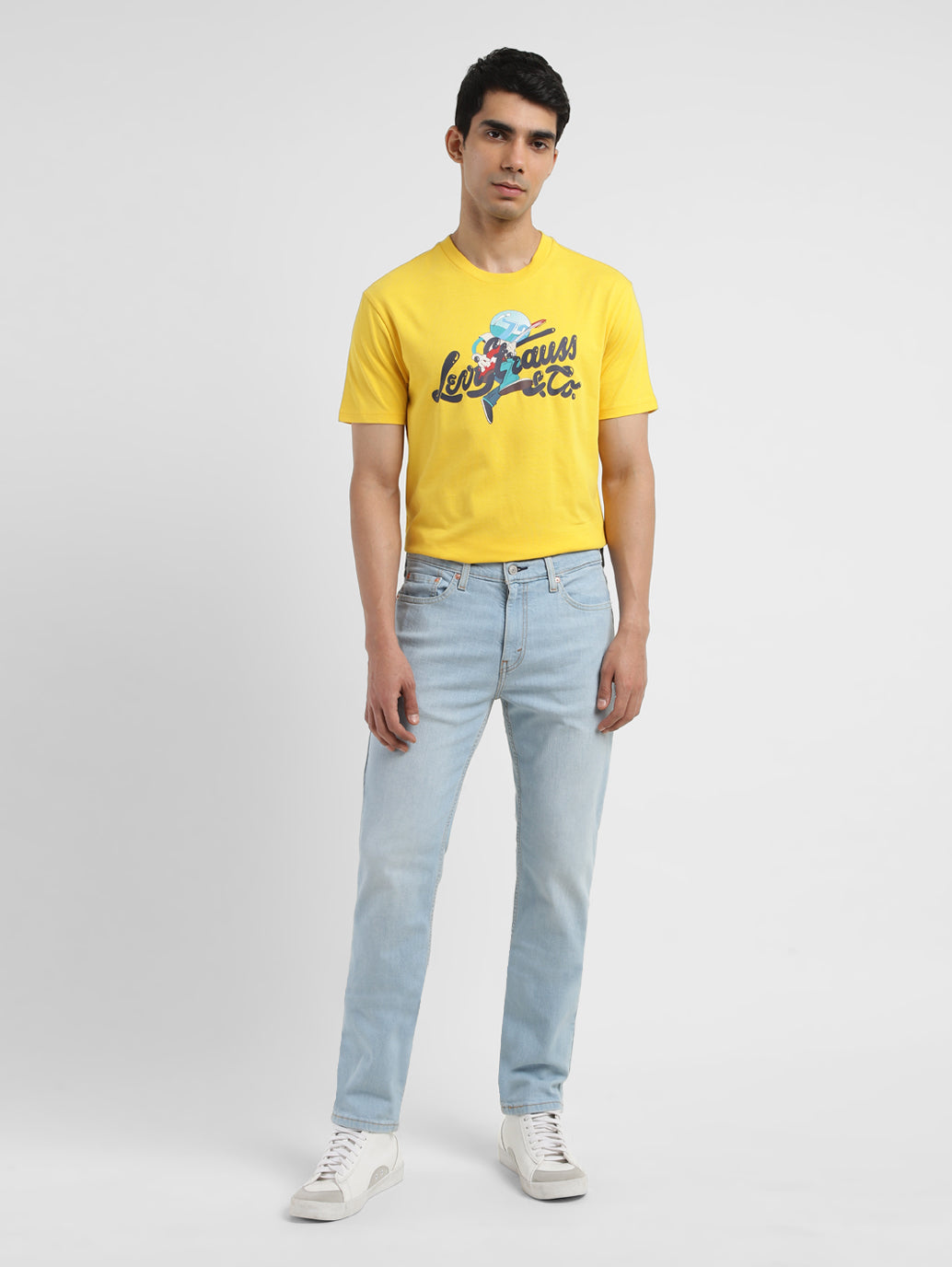 Men's 511 Blue Slim Fit Mid Rise Jeans