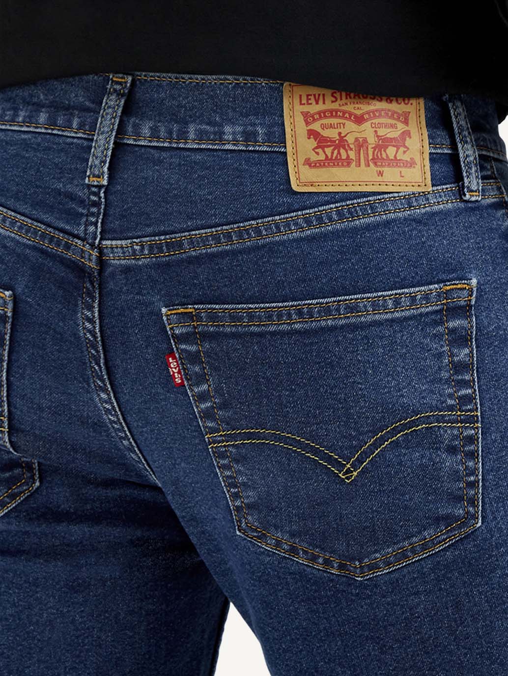 Men's 511 Navy Blue Slim Fit Mid Rise Jeans