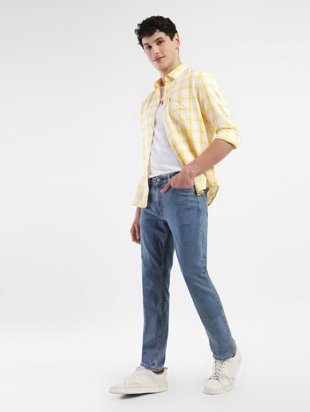 Men's 511 Blue Slim Fit Mid Rise Jeans