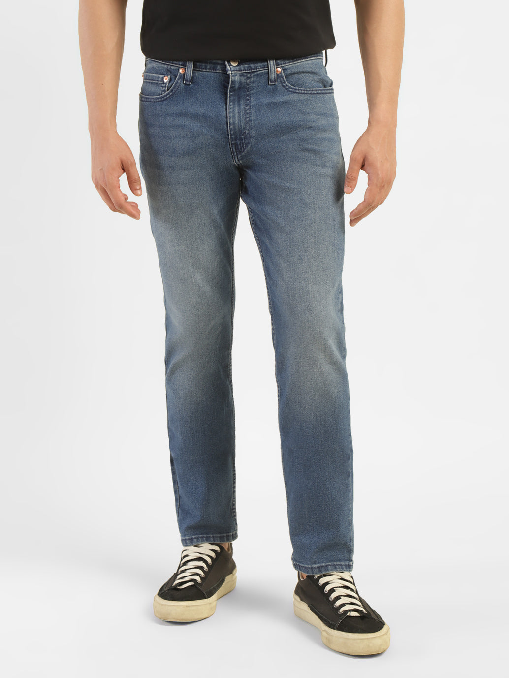 Men's 511 Navy Blue Slim Fit Mid Rise Jeans