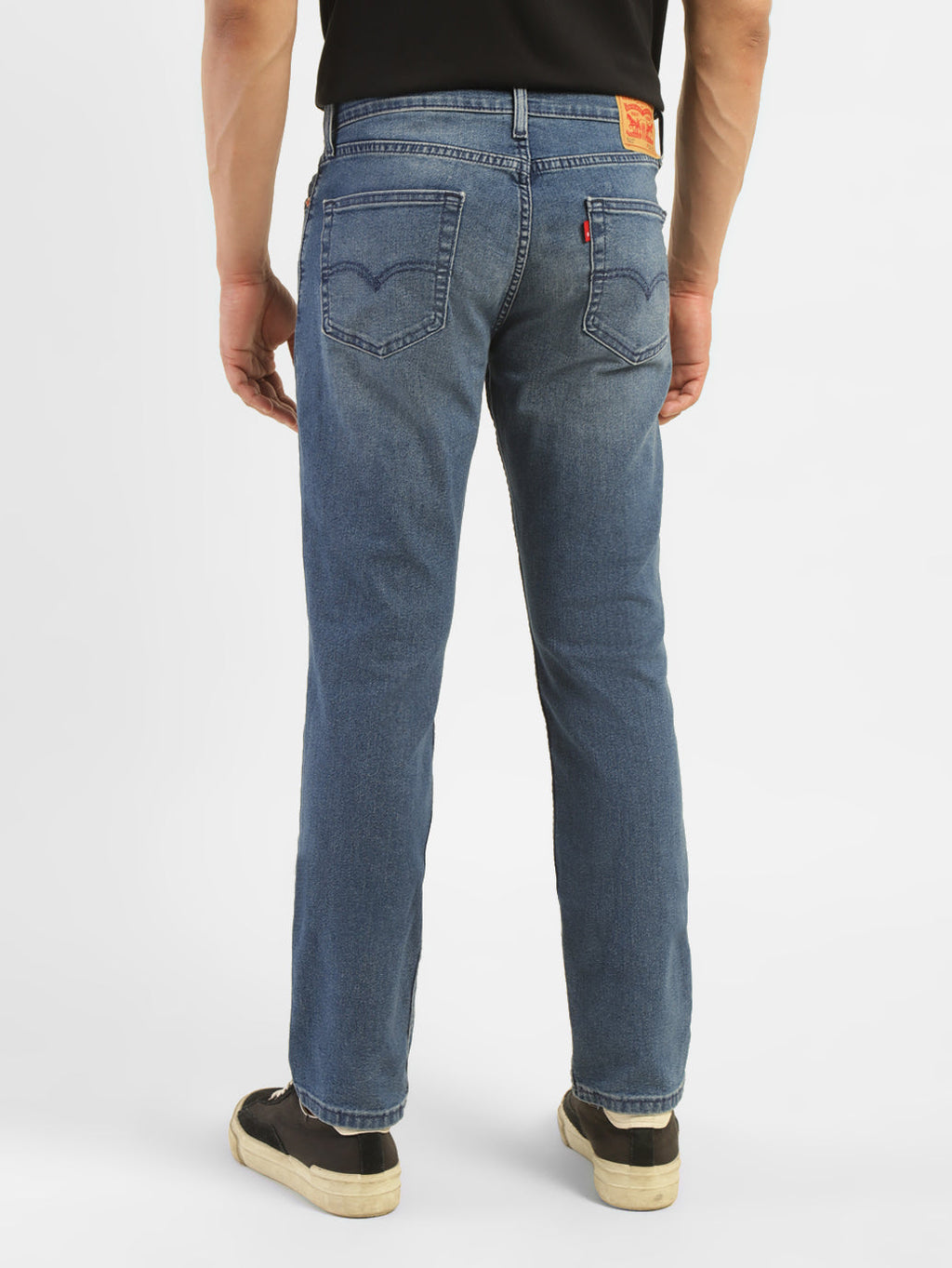 Men's 511 Navy Blue Slim Fit Mid Rise Jeans