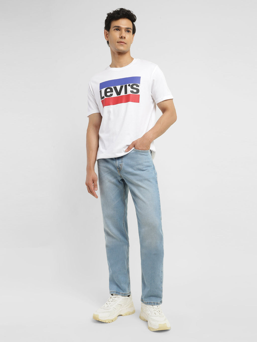 Men's 511 Blue Slim Fit Mid Rise Jeans