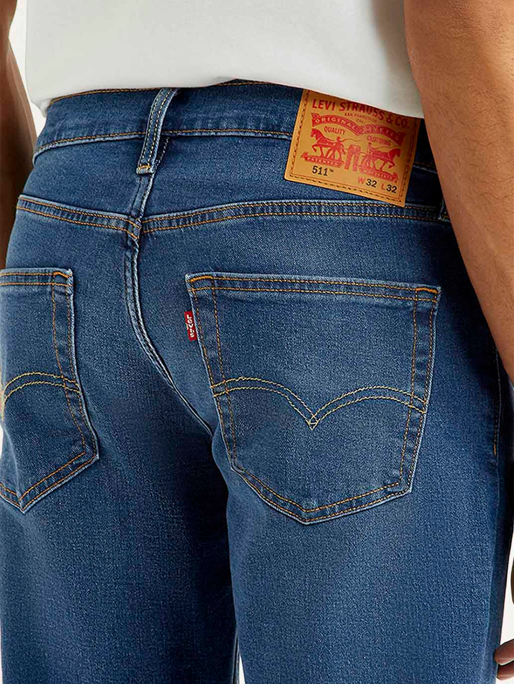 Men's 511 Med Indigo Slim Fit Mid Rise Jeans
