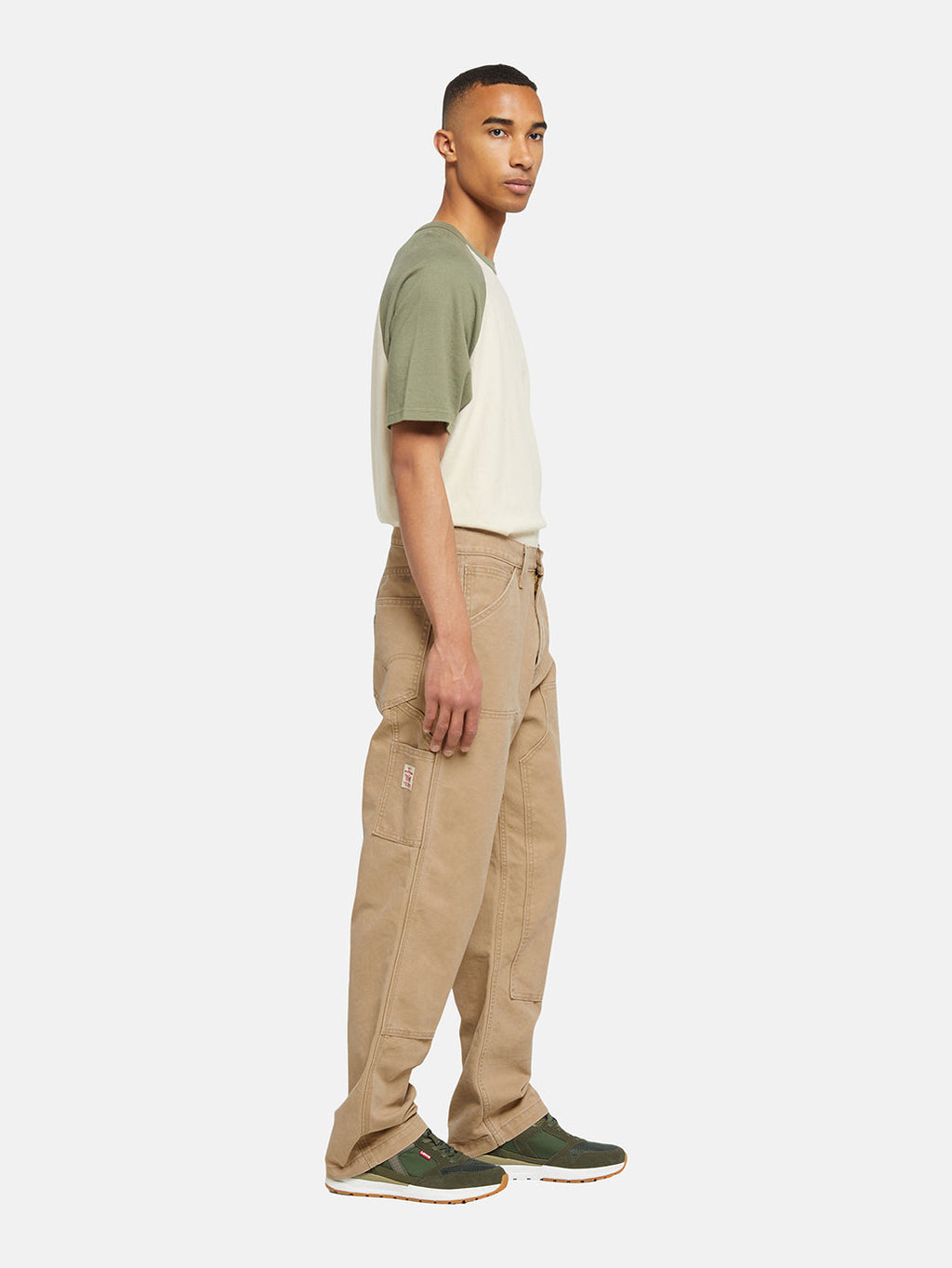 Men's 568 Brown Loose Fit Mid Rise Jeans