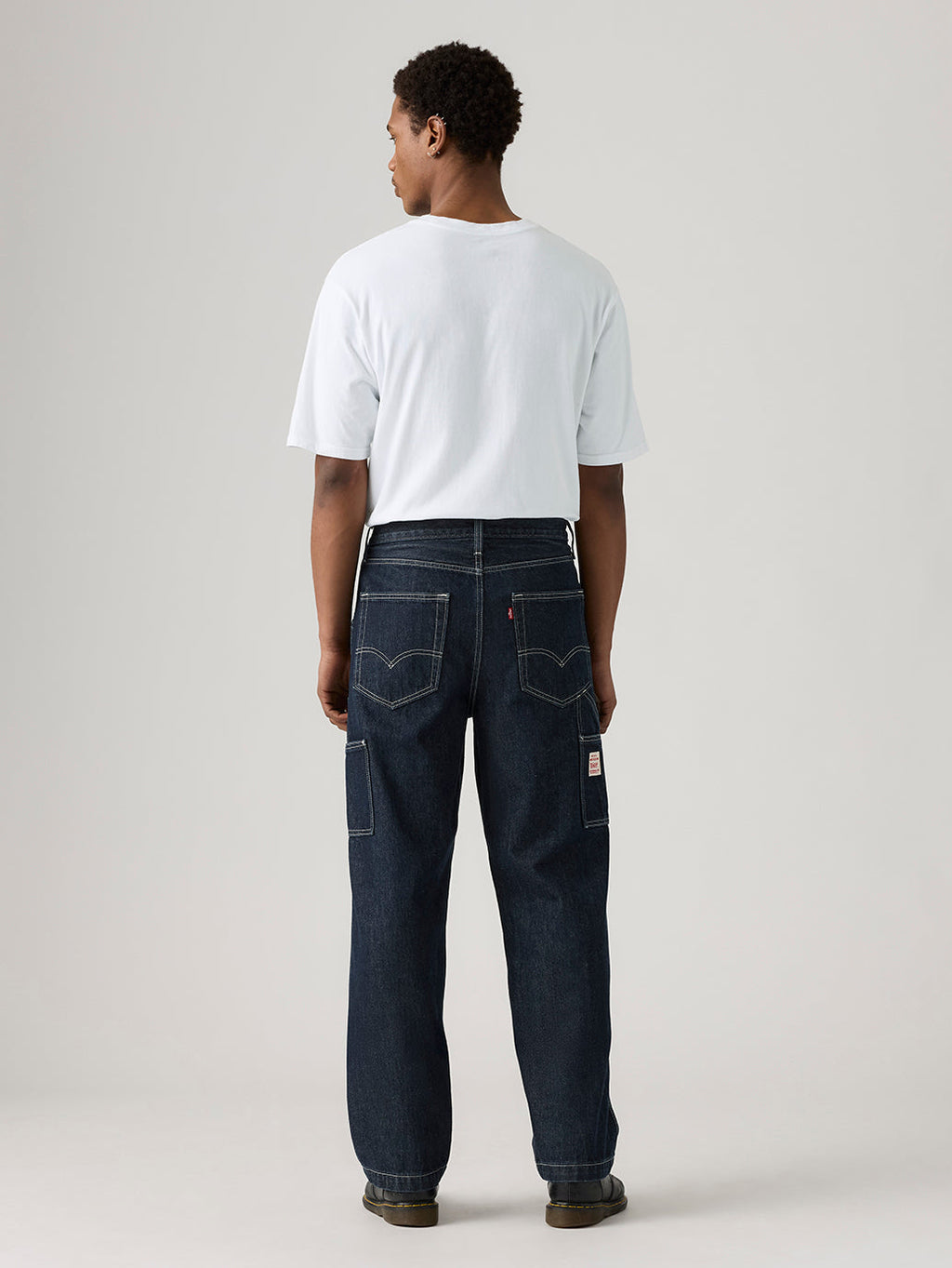 Men's 568 Dark Indigo Loose Fit Mid Rise Jeans