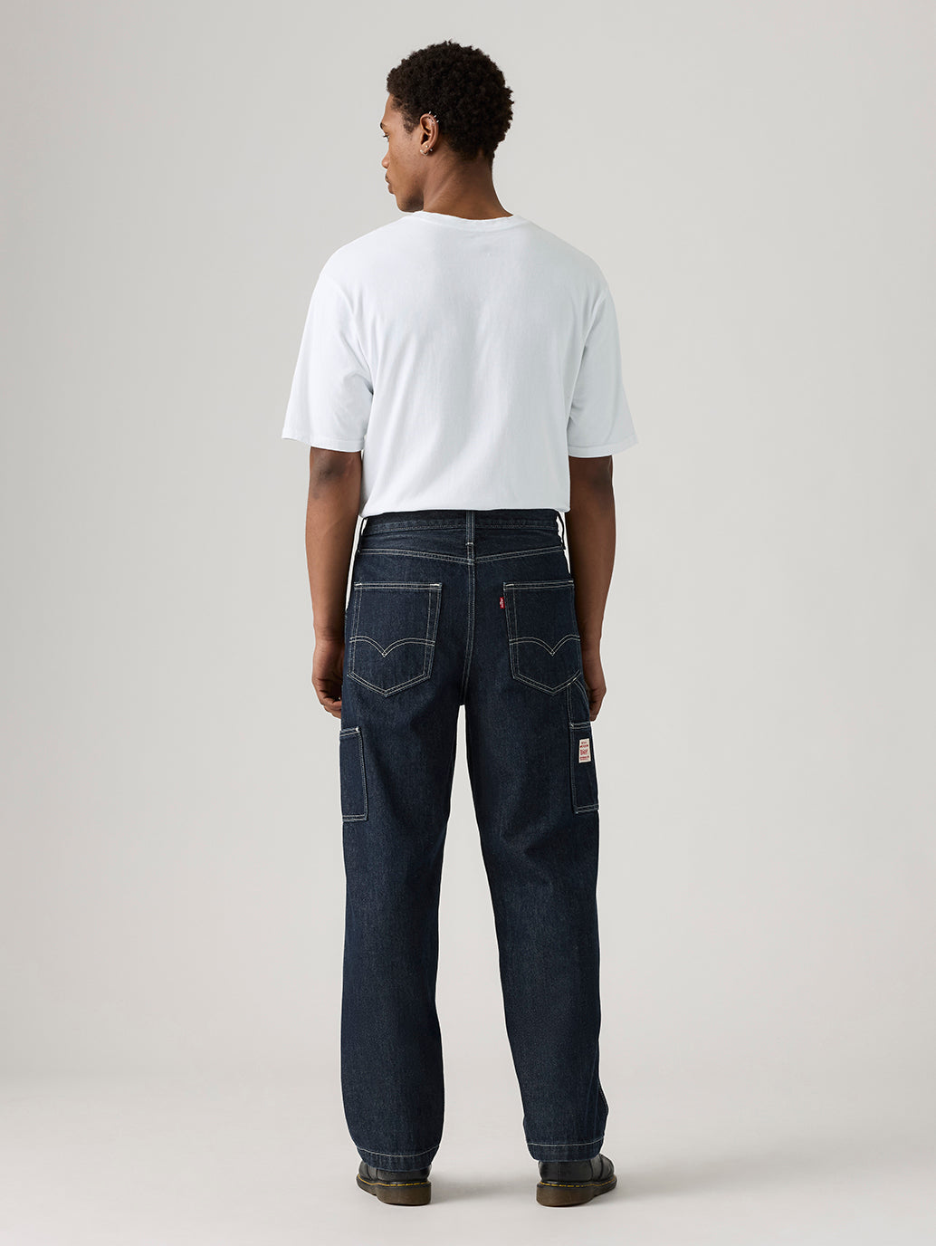 Men's 568 Dark Indigo Loose Fit Mid Rise Jeans