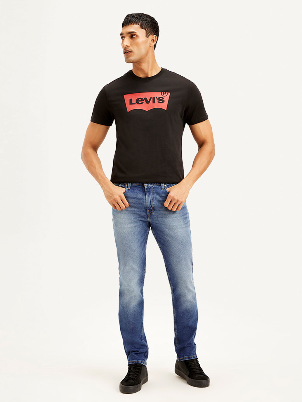 Men's 511 Blue Slim Fit Mid Rise Jeans