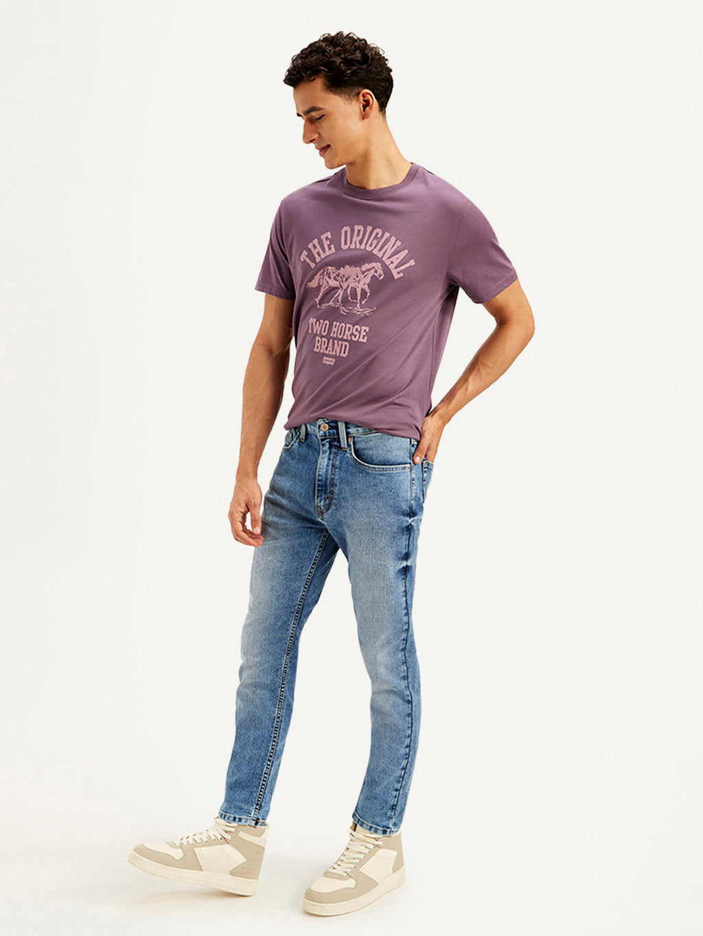 Men's 511 Blue Slim Fit Mid Rise Jeans