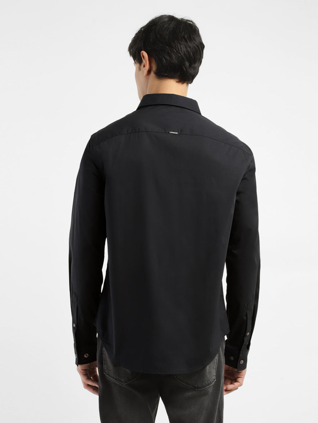 Men's Redloop Solid Spread Collar Shirt