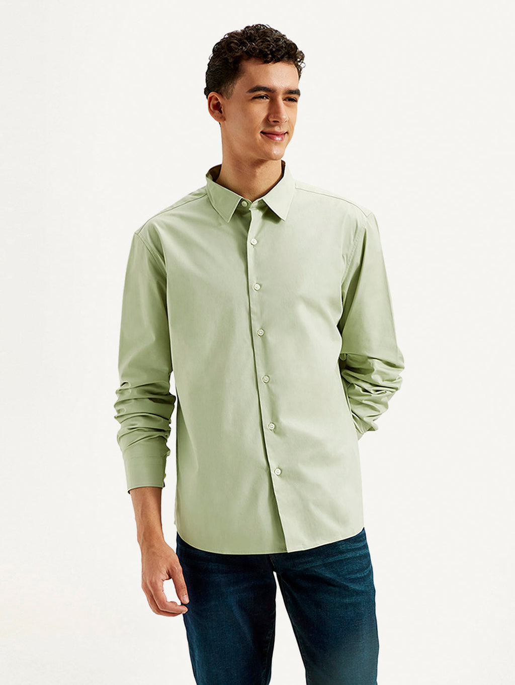 Men's Redloop Solid Slim Fit Shirt