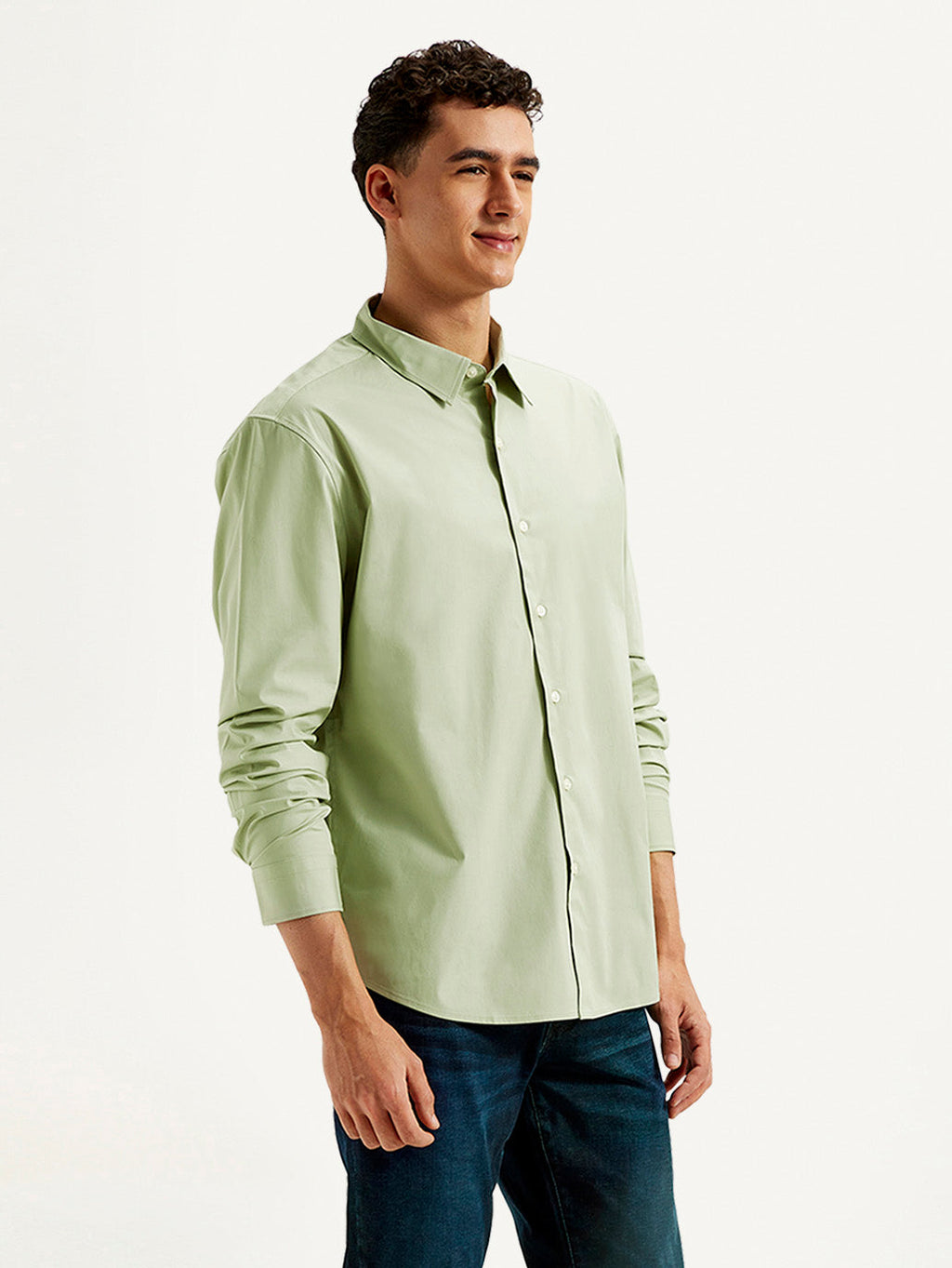 Men's Redloop Solid Slim Fit Shirt