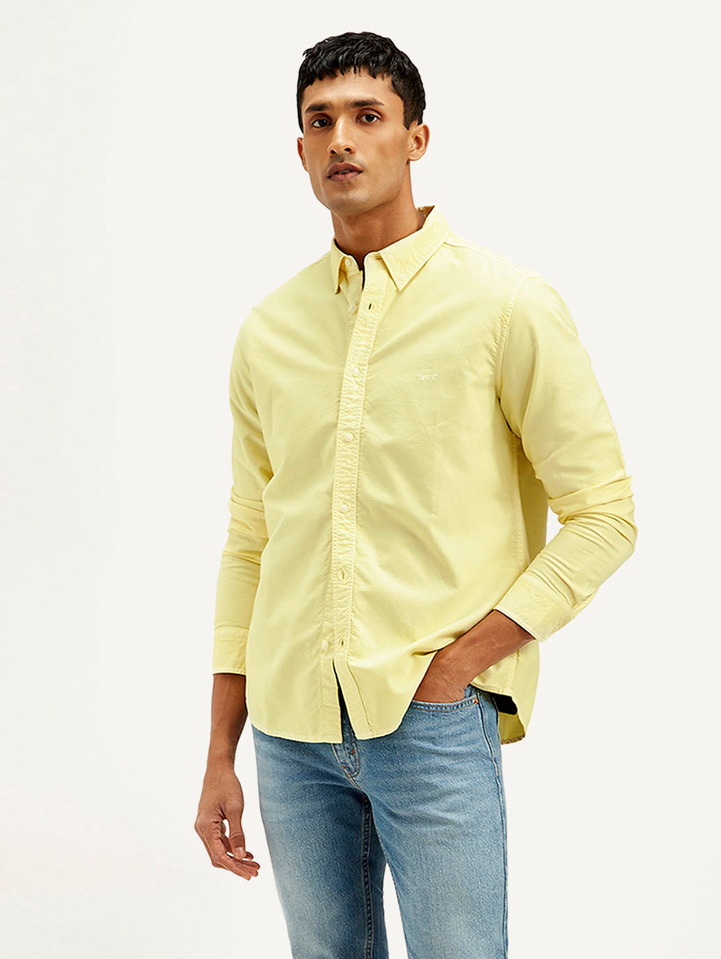 Men's Solid Dyed Slim Fit Shirt