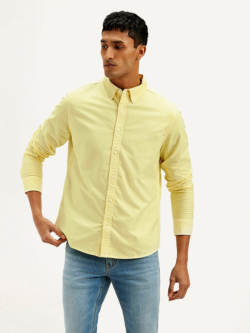 Men's Solid Dyed Slim Fit Shirt