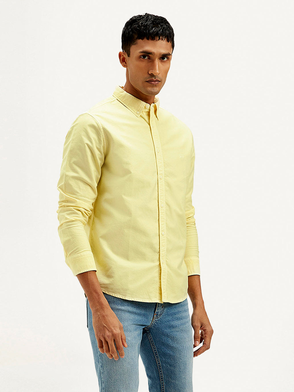 Men's Solid Dyed Slim Fit Shirt