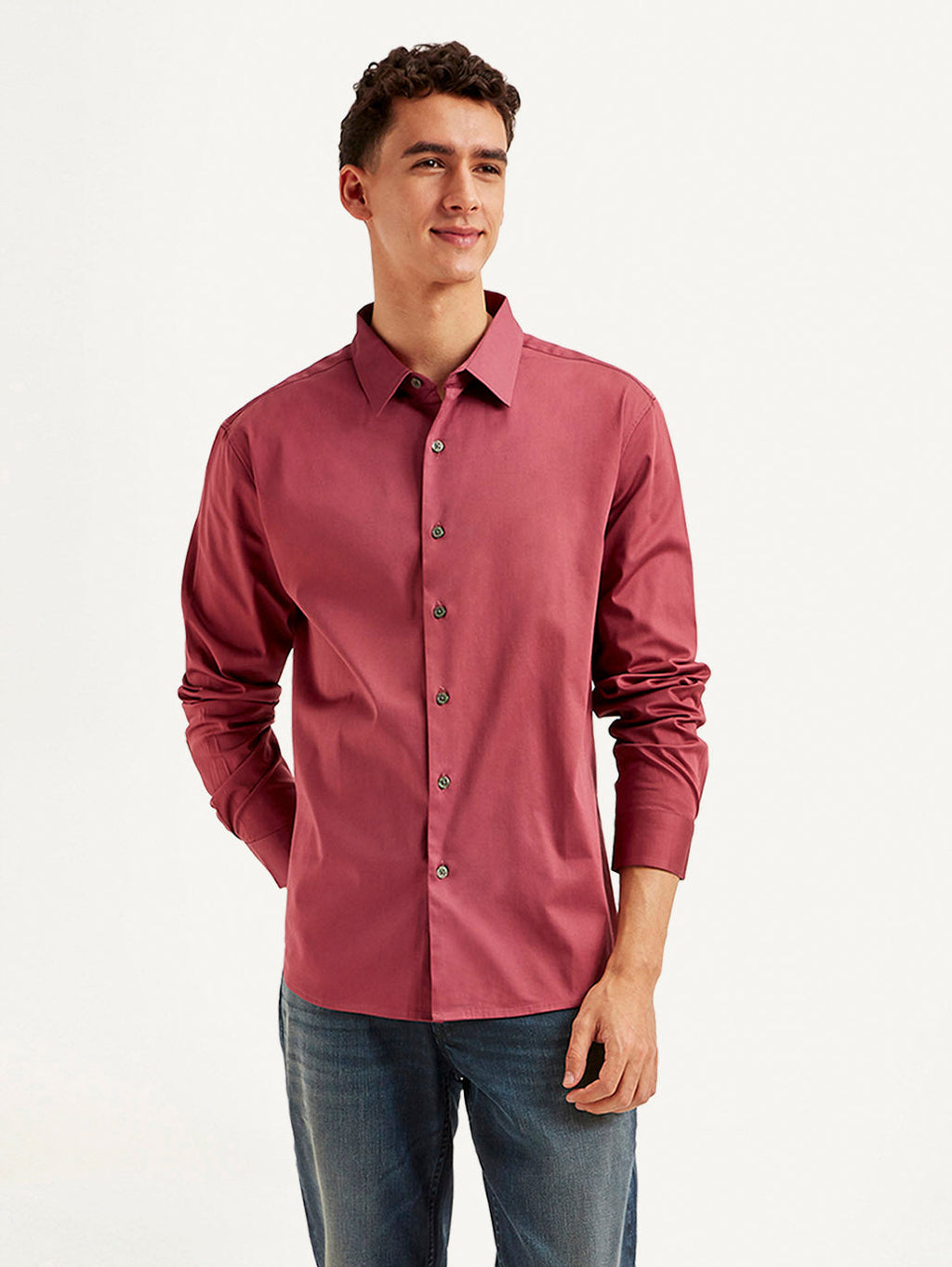 Men's Redloop Solid Slim Fit Shirt
