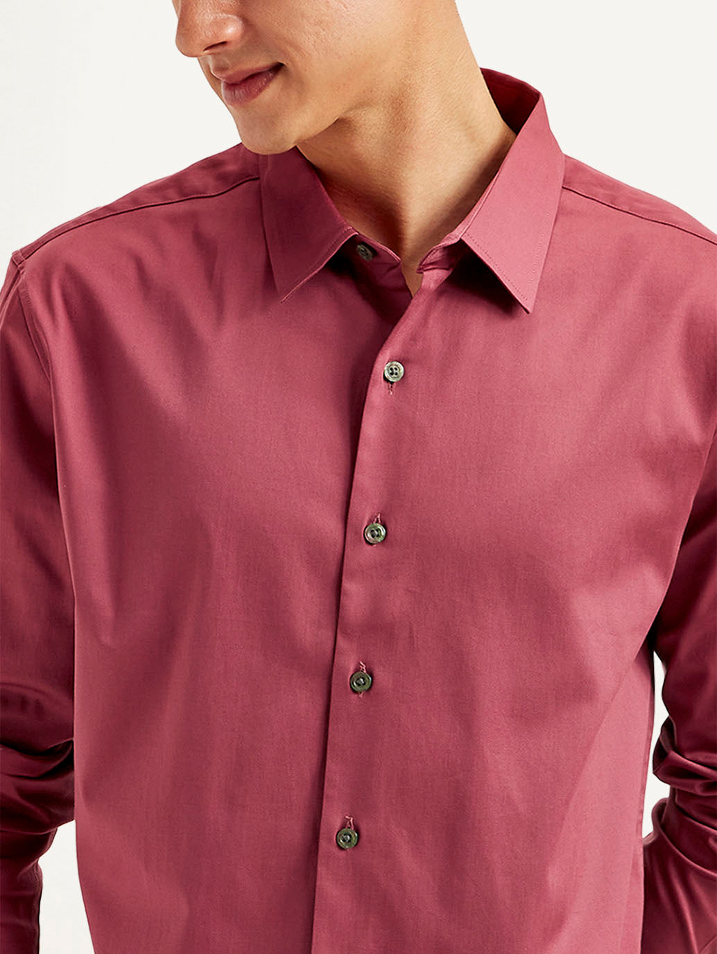 Men's Redloop Solid Slim Fit Shirt