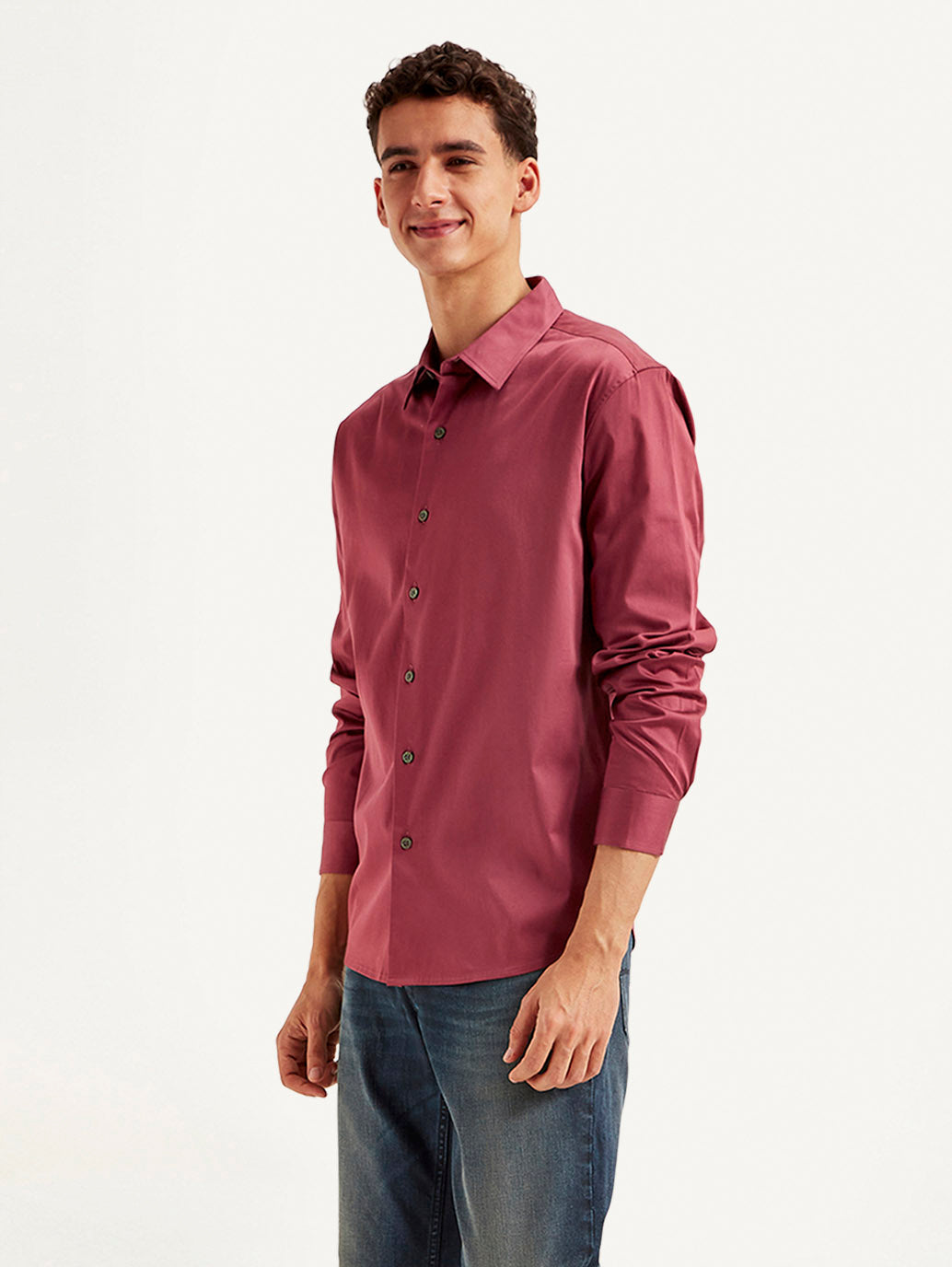 Men's Redloop Solid Slim Fit Shirt
