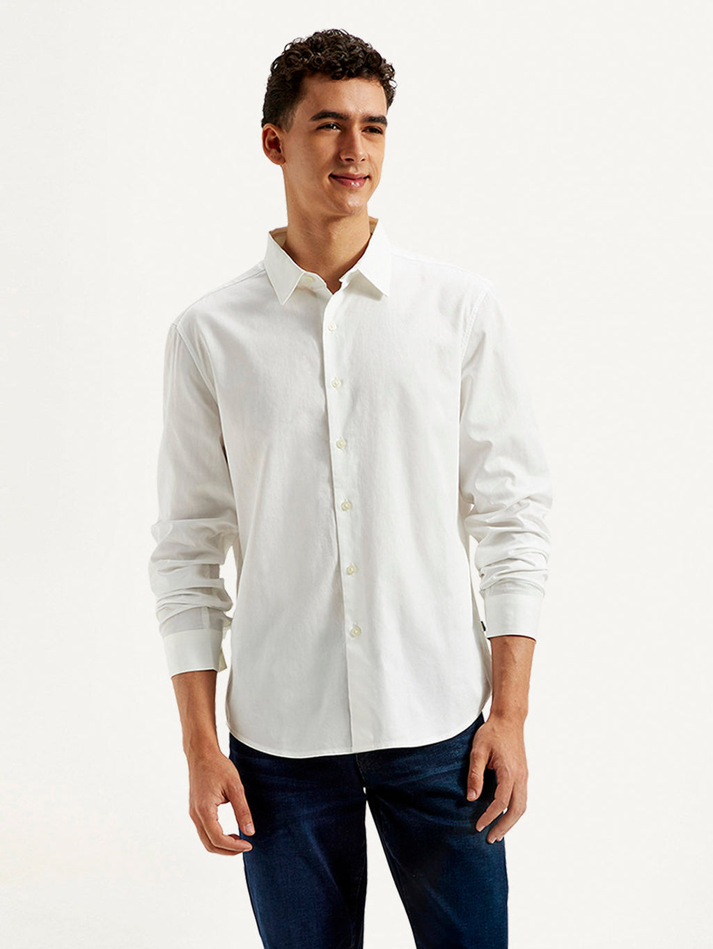 Men's Redloop Solid Slim Fit Shirt