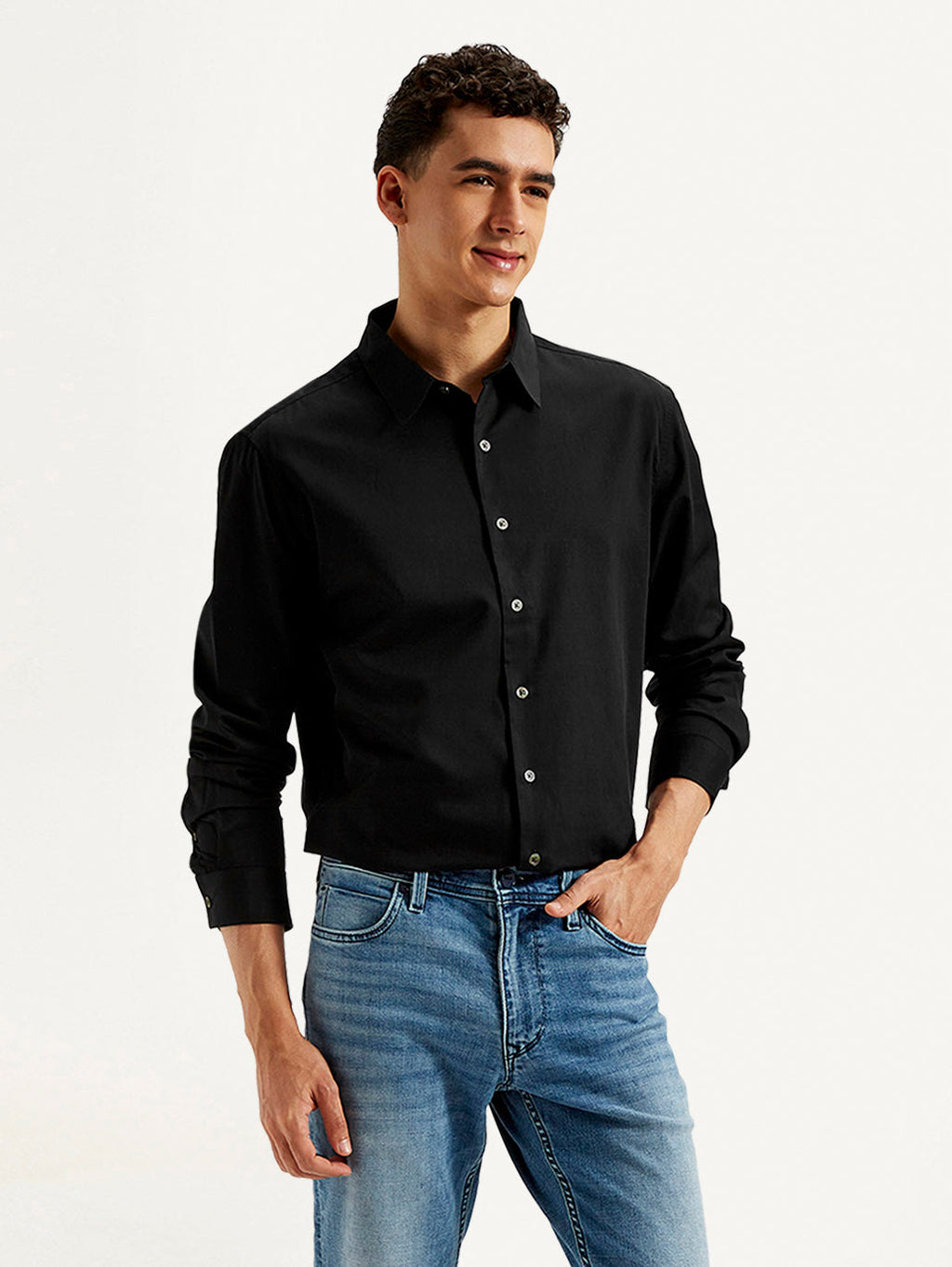 Men's Redloop Solid Slim Fit Shirt