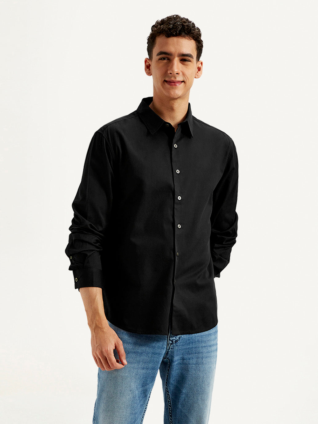 Men's Redloop Solid Slim Fit Shirt