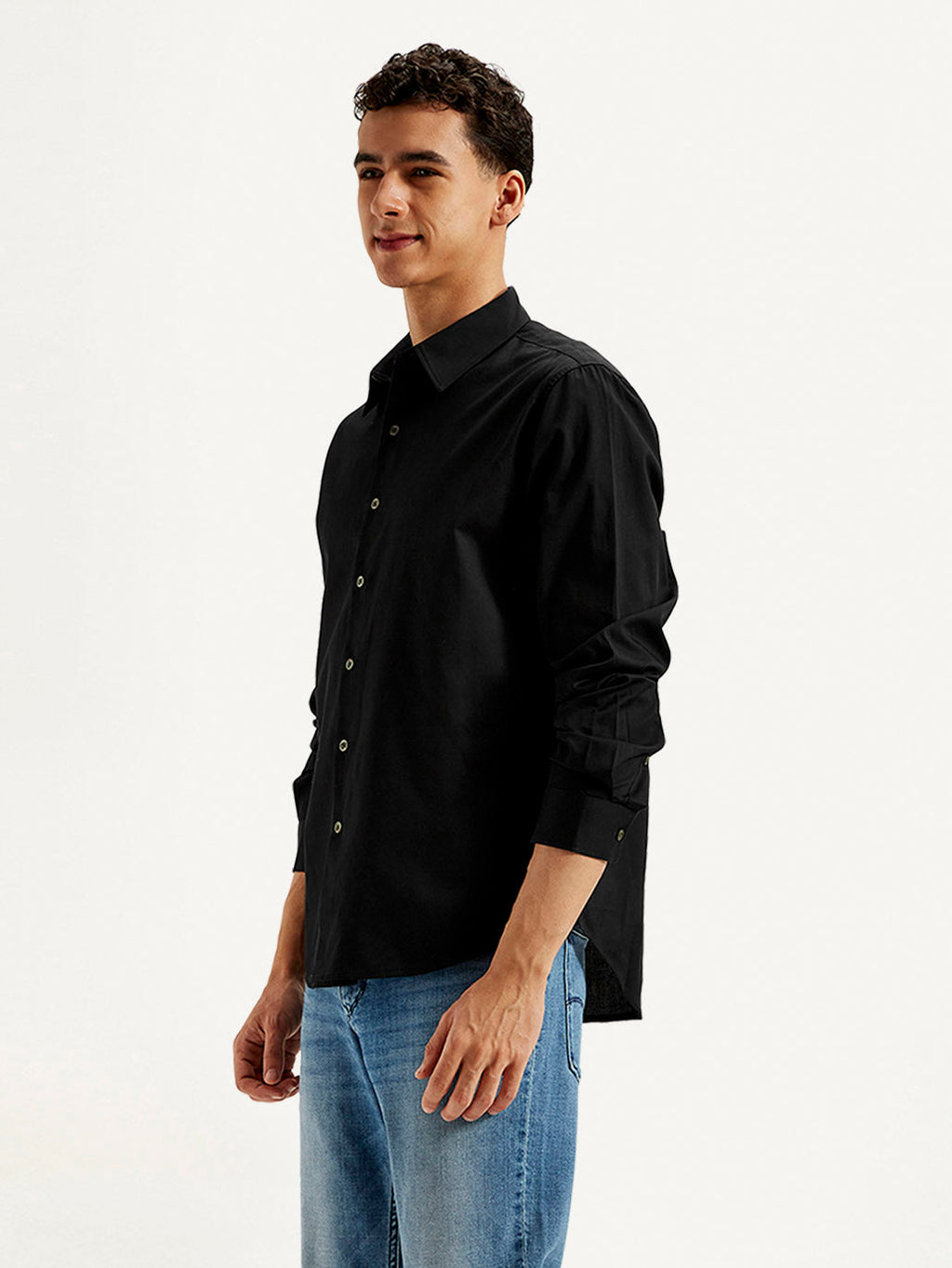 Men's Redloop Solid Slim Fit Shirt
