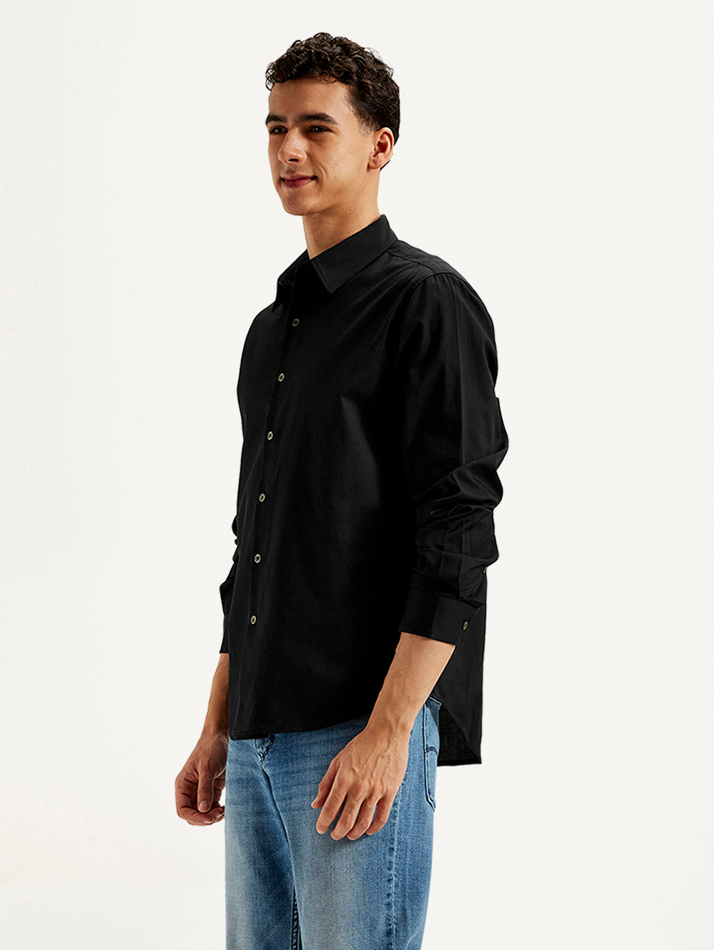 Men's Redloop Solid Slim Fit Shirt
