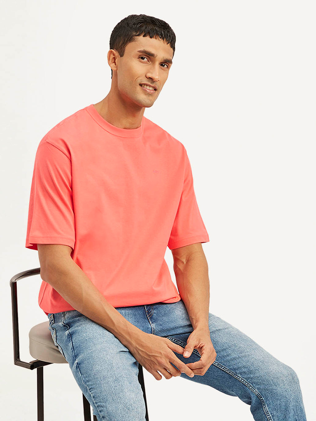 Men's Solid Loose Fit T-Shirt