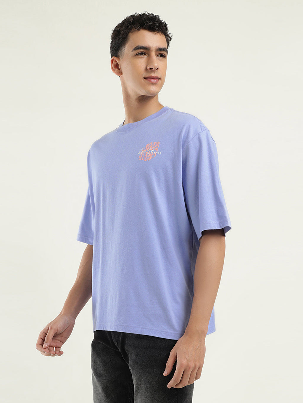 Men's Solid Loose Fit T-Shirt